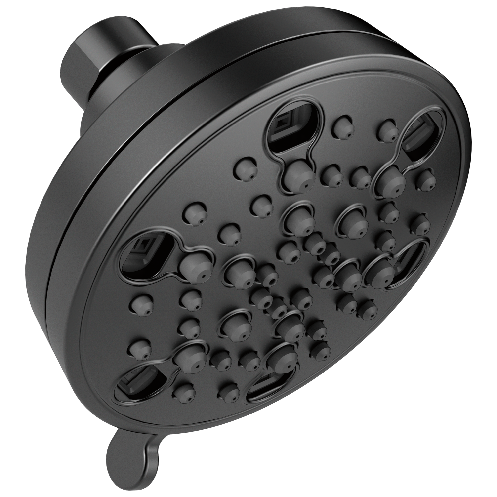 Delta 52638-BL18-PK 5.0 -Spray Matte Black 4.19-in Round Fixed High Pressure Shower Head 1.75 GPM