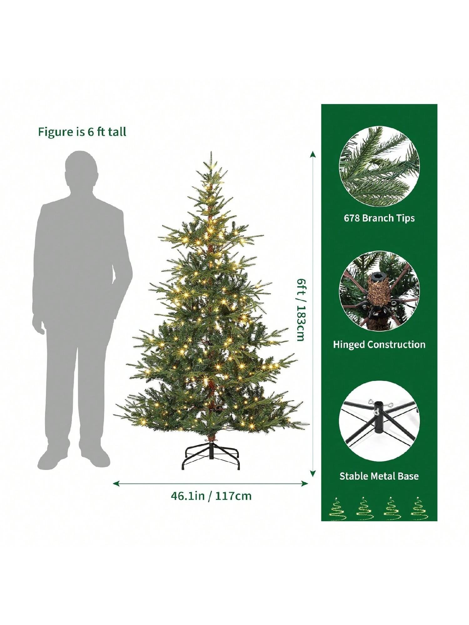 Qeetex BY-PHK-34YK8VLX Artificial-Christmas-Trees - View #6