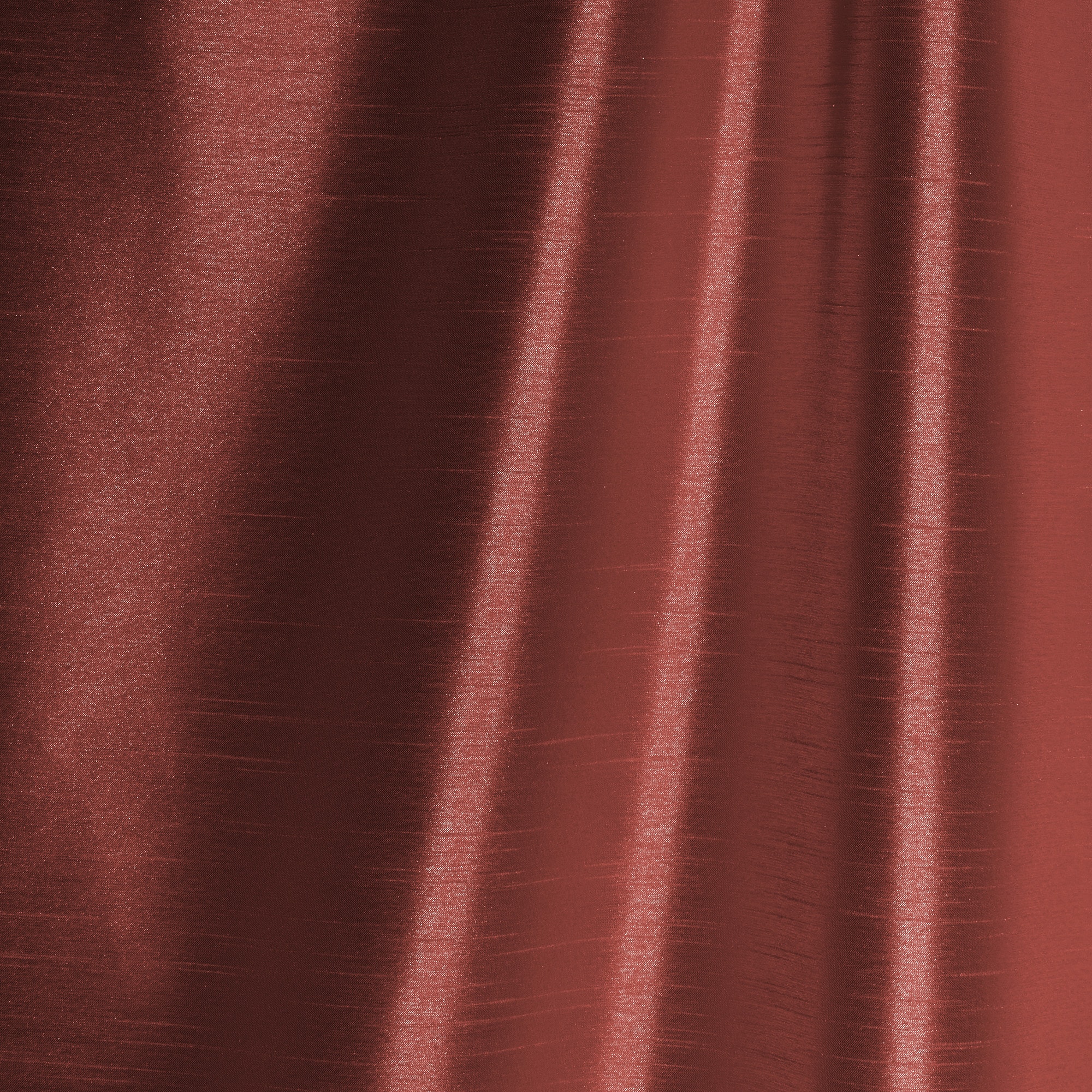 Rouge Faux Silk Room Darkening Curtain Panel with Tieback