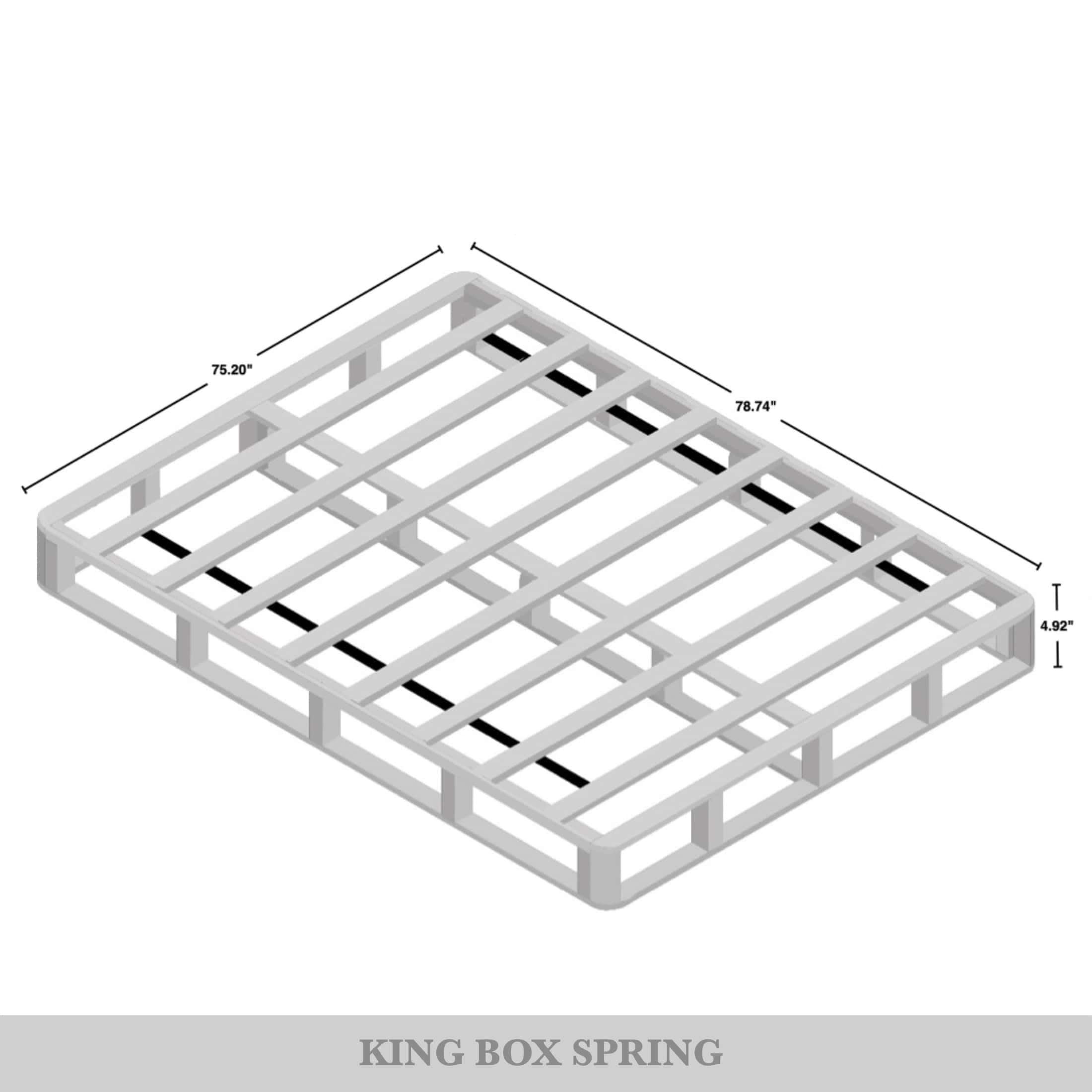 ChaletPosh C003KBS-WGY-LN Box-Springs - View #8