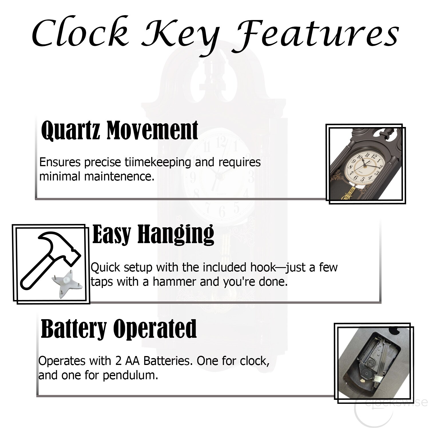 Clockswise QI004819-20.CH Indoor-Outdoor-Clocks - View #4