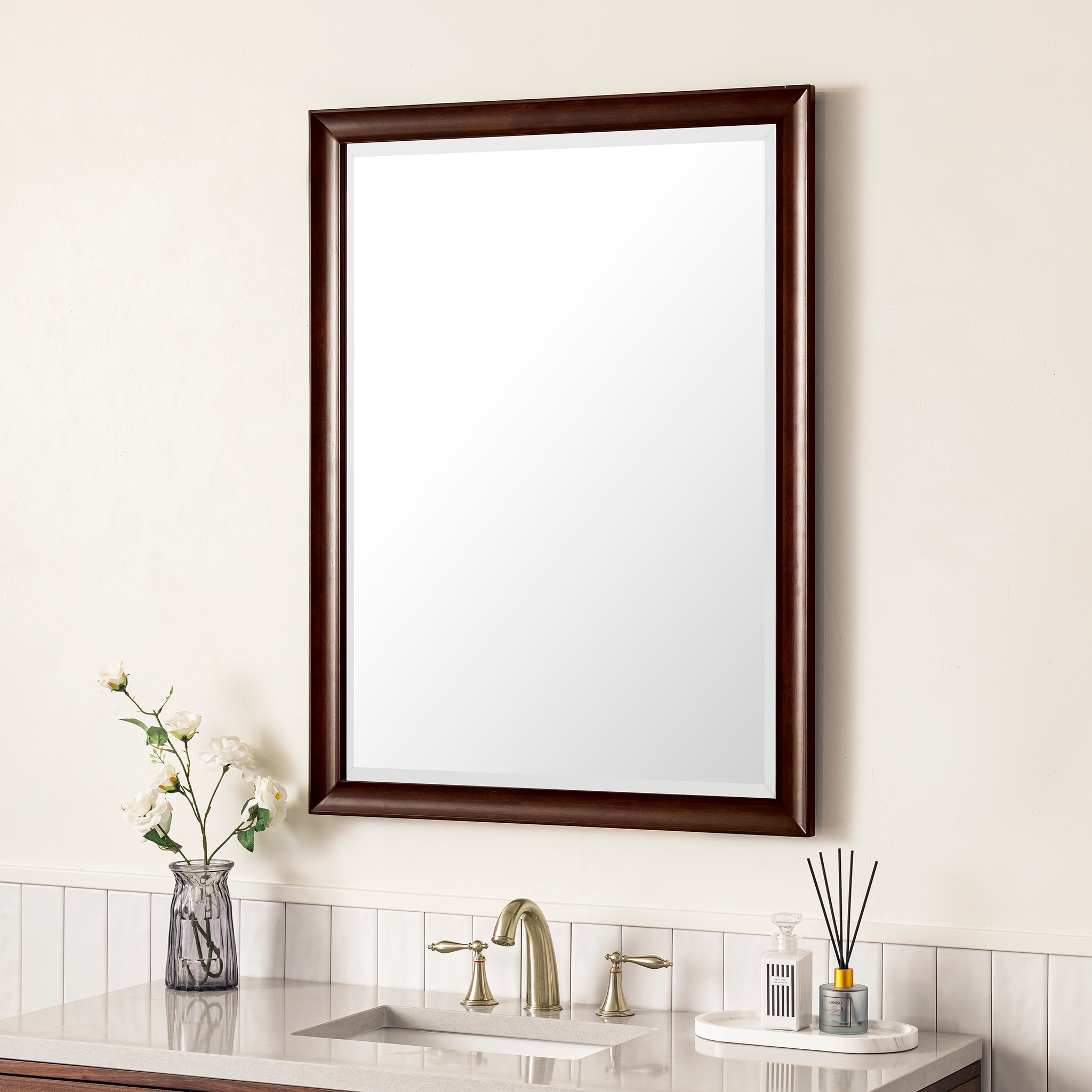 James Martin Vanities Glenbrooke 30-in x 40-in Bathroom Vanity Mirror ...