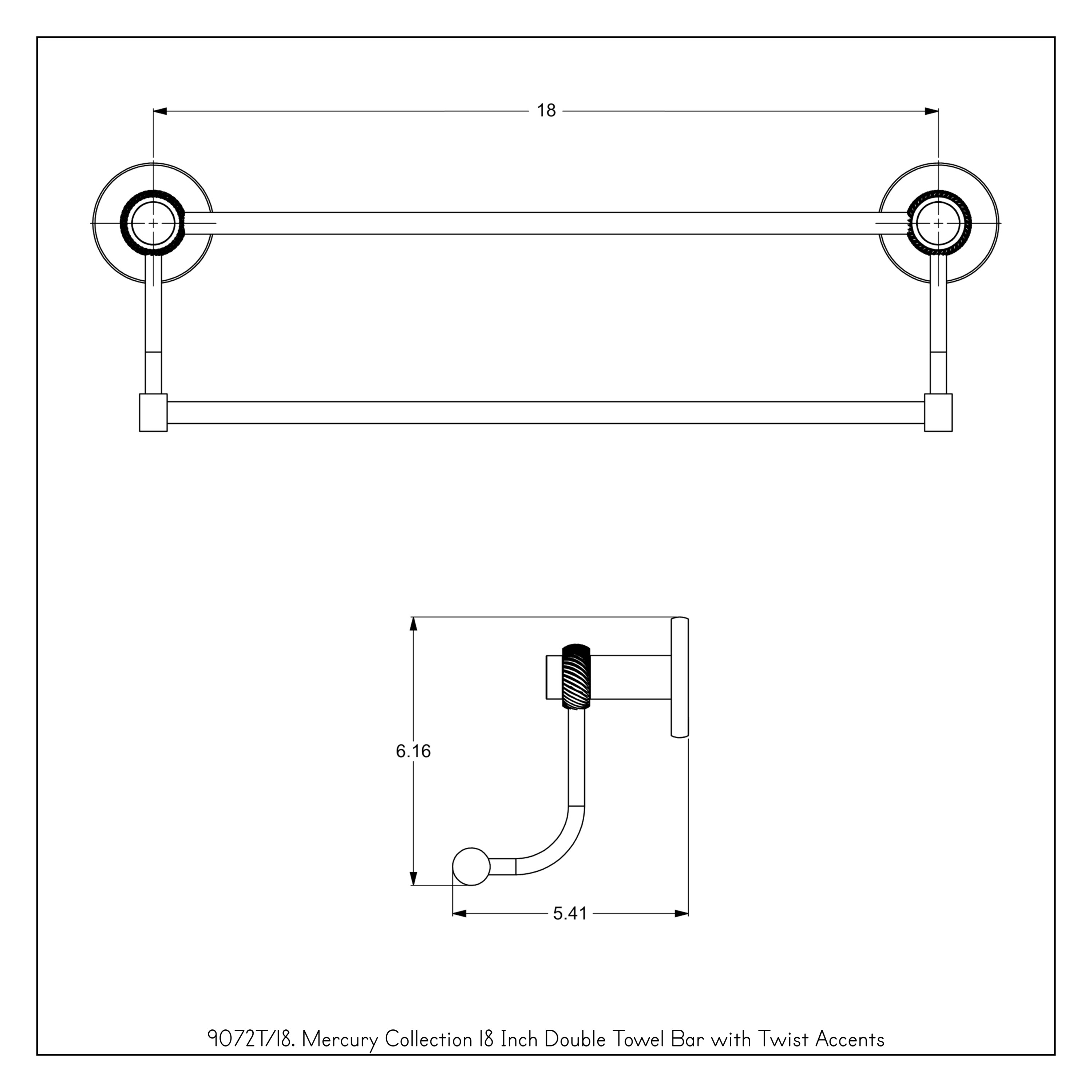 Allied Brass 9072T/18-BKM d060350 - View #3