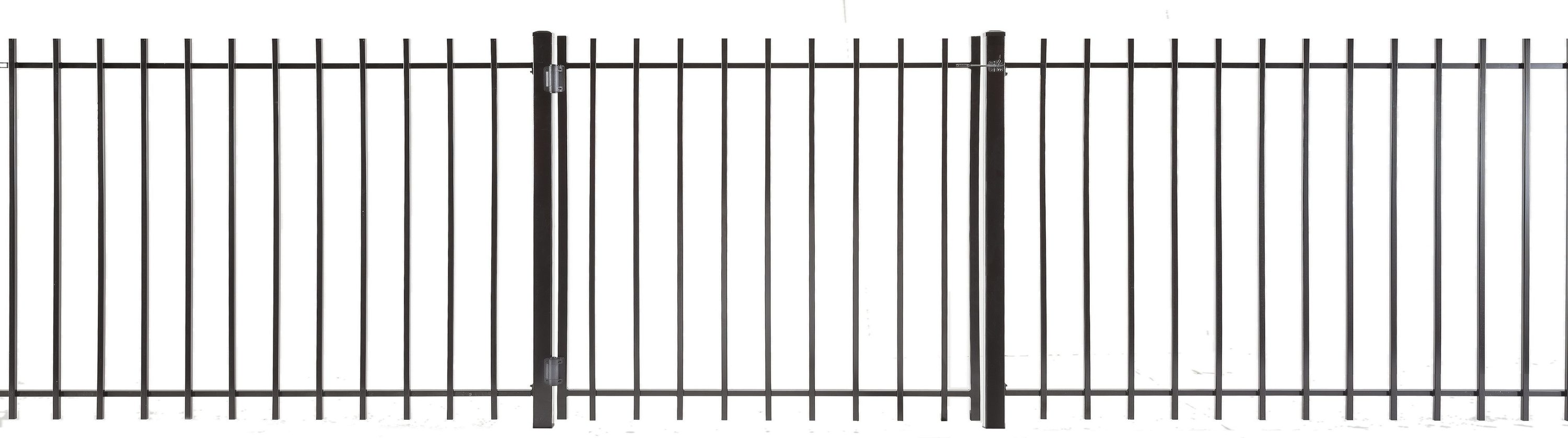 Kent 3-ft H x 4-ft W Powder Coated Vinyl-coated Steel Square-top Decorative Walk-thru Fence Gate