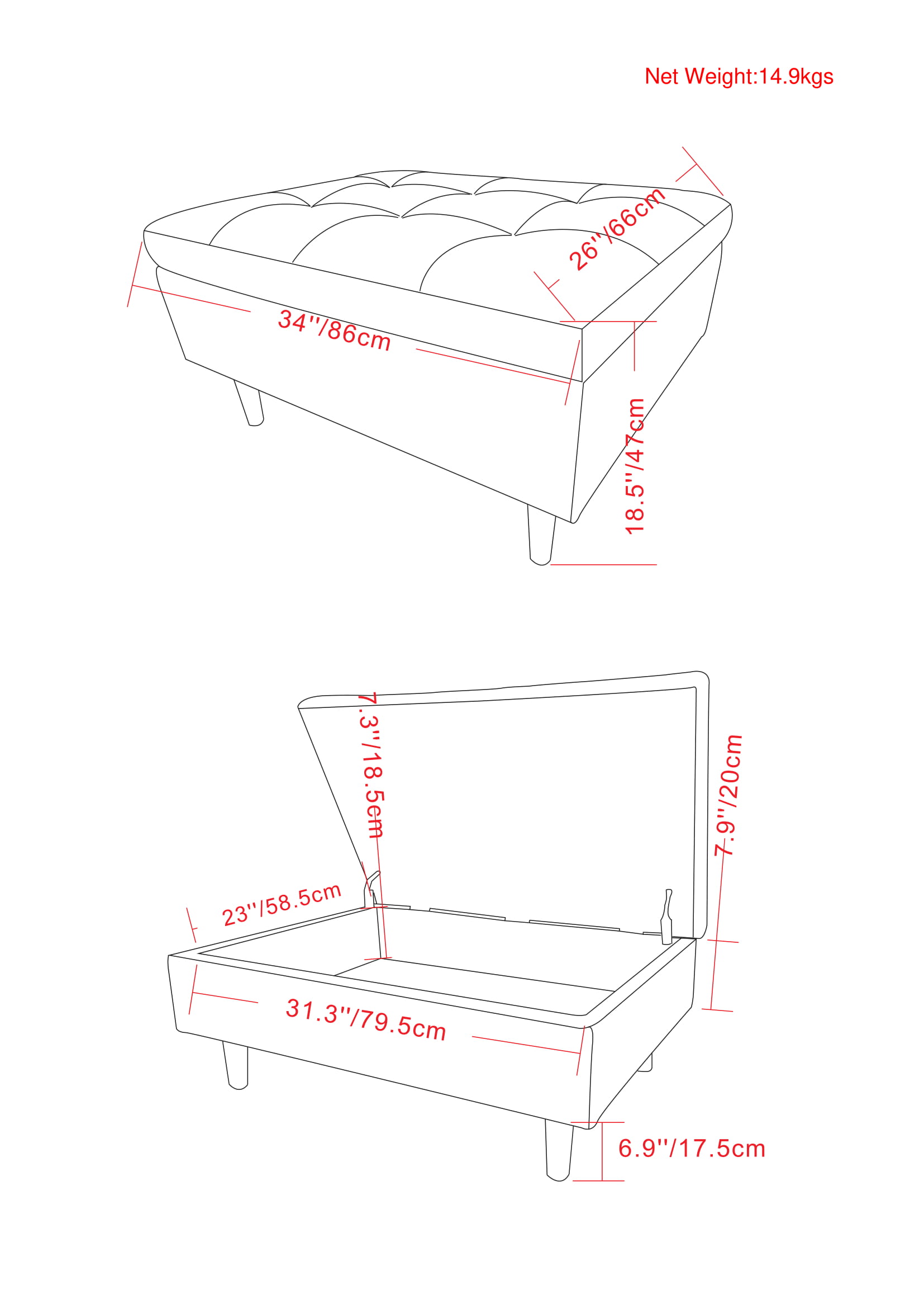 Simpli Home AXCOT-SHSS-DBR Indoor-Ottomans - View #9