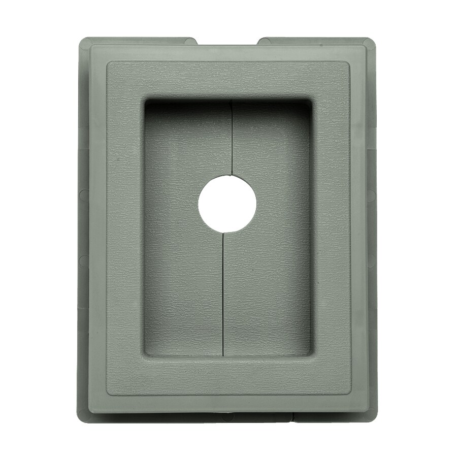 Ply Gem 244197 7.5-in x 1-in Sagebrook Vinyl Universal Mounting Block