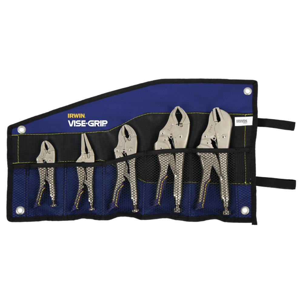 IRWIN VISE-GRIP Fast Release 5-Pack Locking Plier Set with Soft