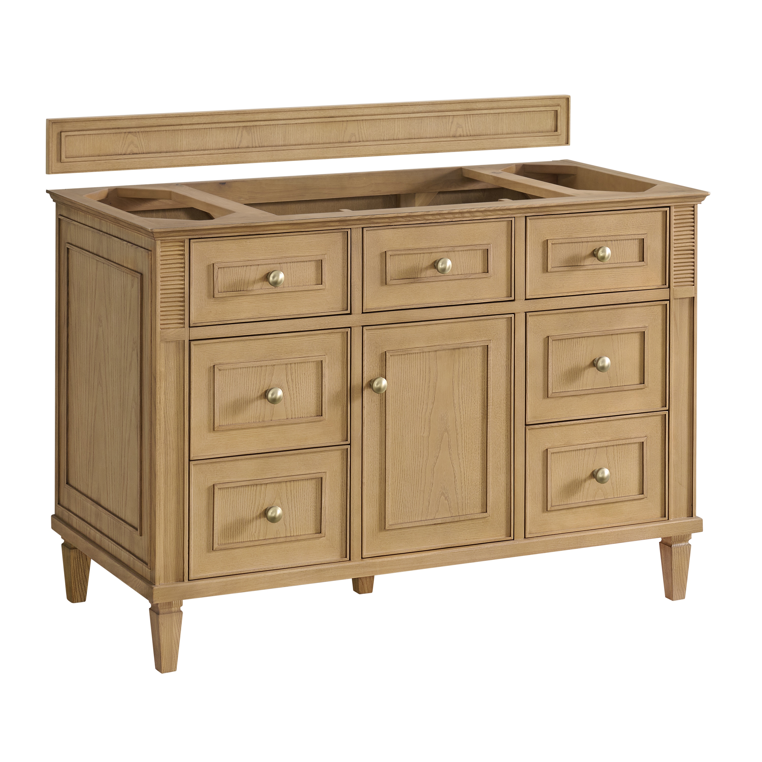 James Martin Vanities 424-V48-LNO Lorelai 48-in Light Natural Oak Bathroom Vanity Base Cabinet without Top