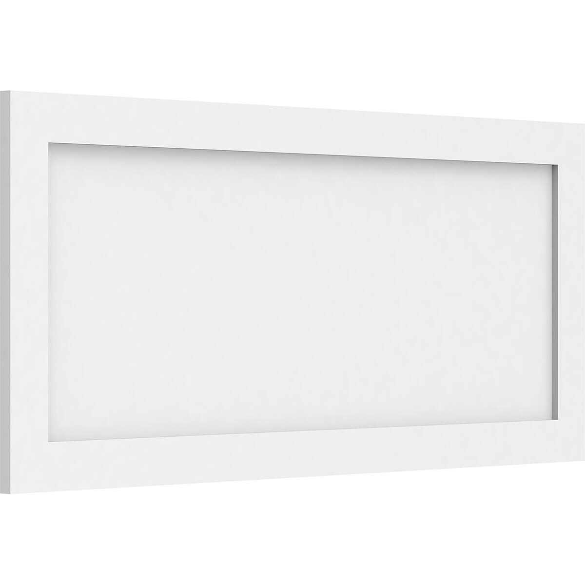 Ekena Millwork WALP36X16X062CNL 36-in x 16-in Smooth Paintable/Stainable White PVC Fretwork Wall Panel (