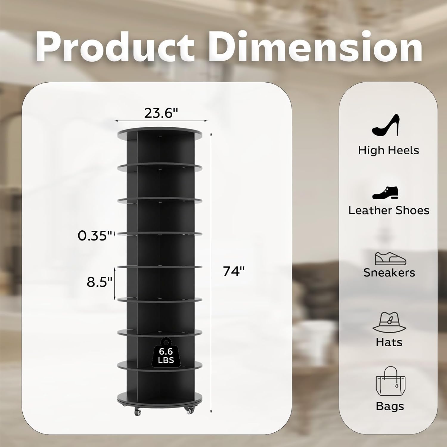 AECOJOY 19044BK-LS02 Shoe-Racks - View #3
