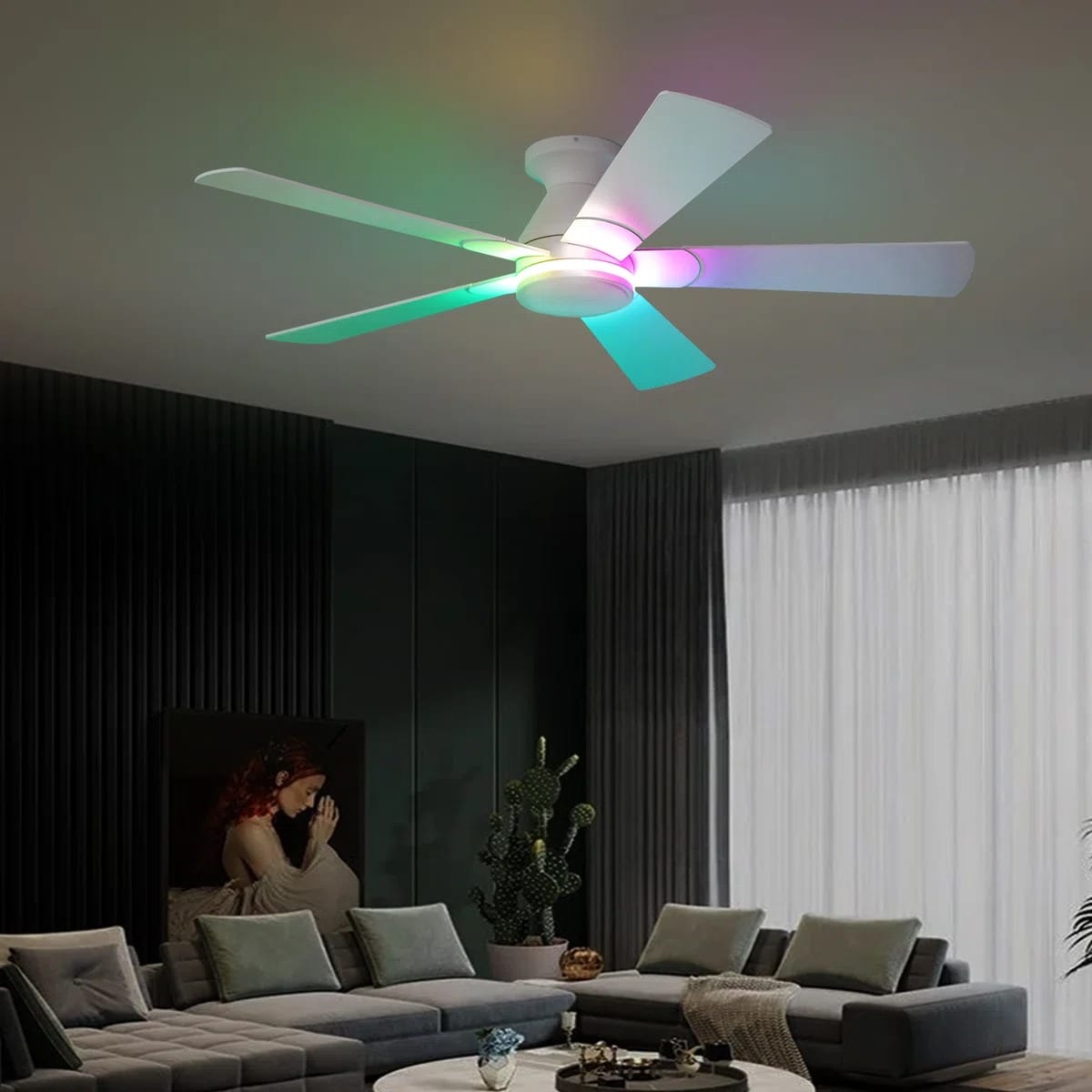Kviflon LS8311-52WHRGB Ceiling-Fans - View #7