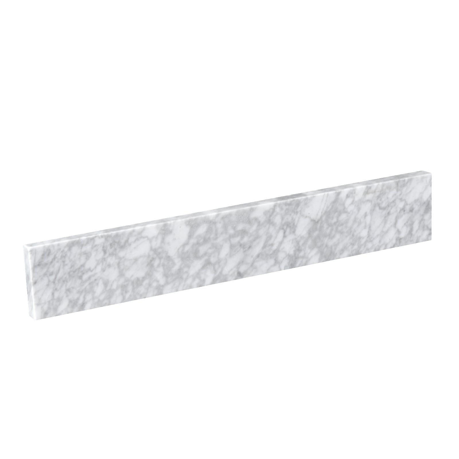 UCLIMAA 21 Inch Thick Carrara White Marble Sidesplash for Bathroom Vanity Top