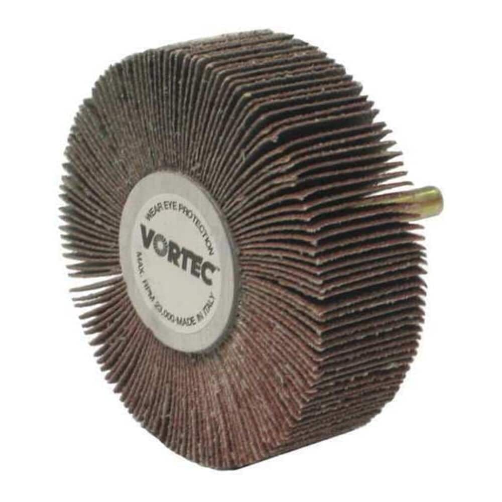 Weiler  3x1x80AO Wolverine Coated Abrasive Flap Wheel 1/4 Stem 30727V