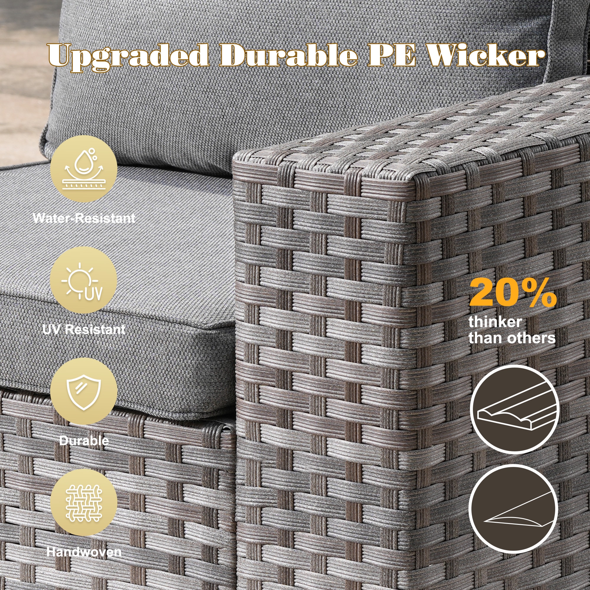 Pouuin SCFPBBR2-9 Patio-Sofas-Daybeds - View #3