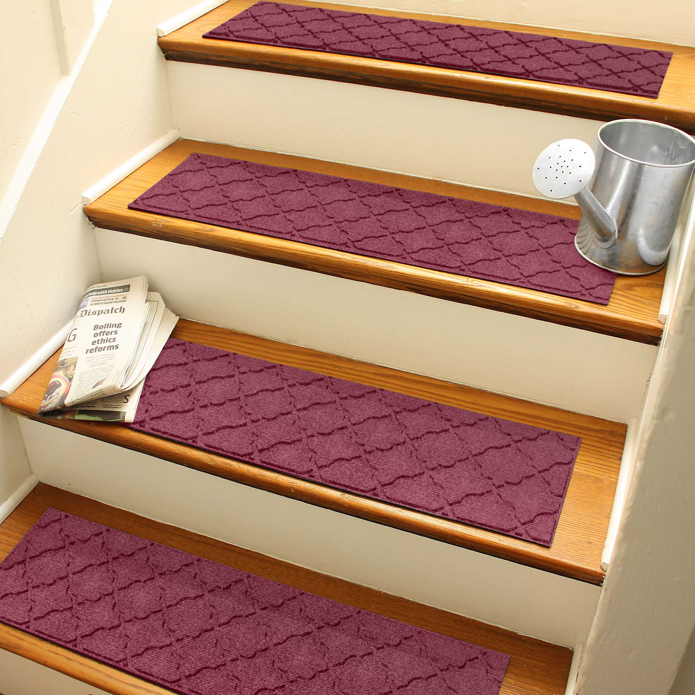 Bungalow Flooring WaterHog Bordeaux Indoor/Outdoor Solid Stair Tread ...