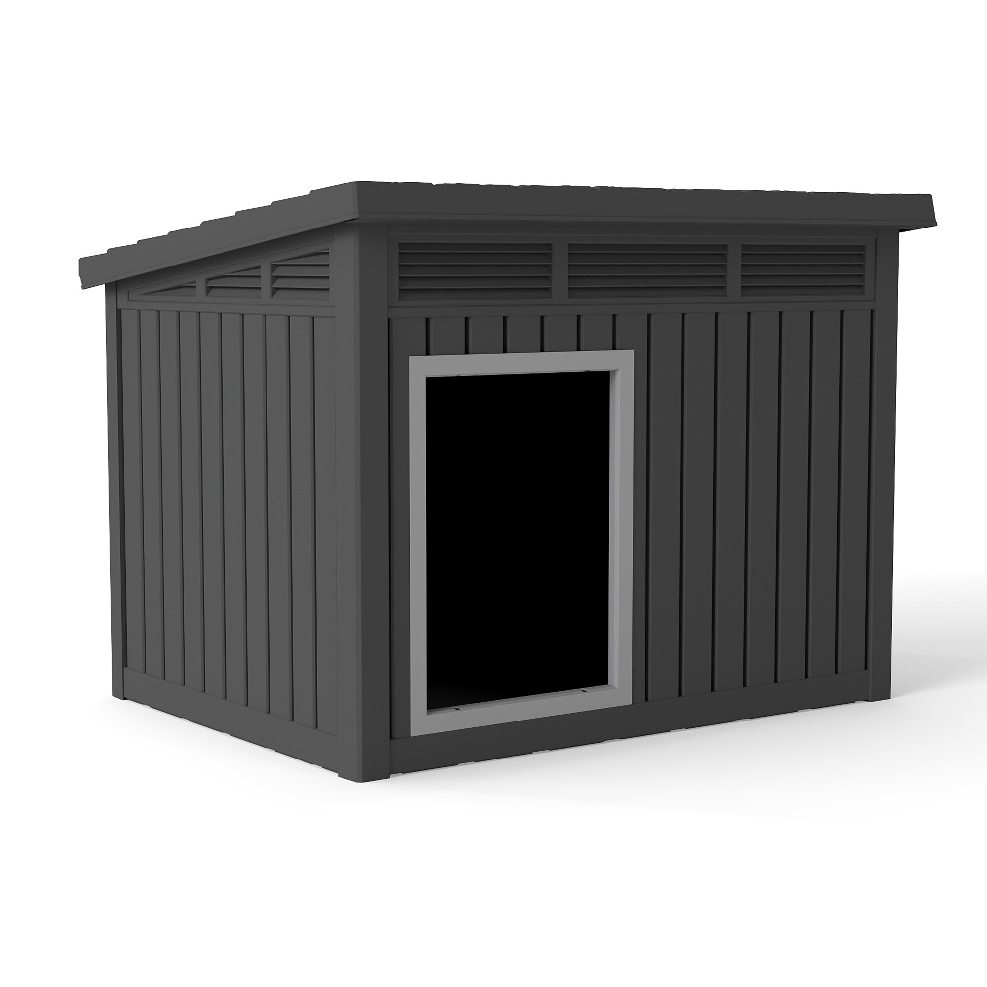 Mondawe Slanted Top Air Rod Dog House - Black