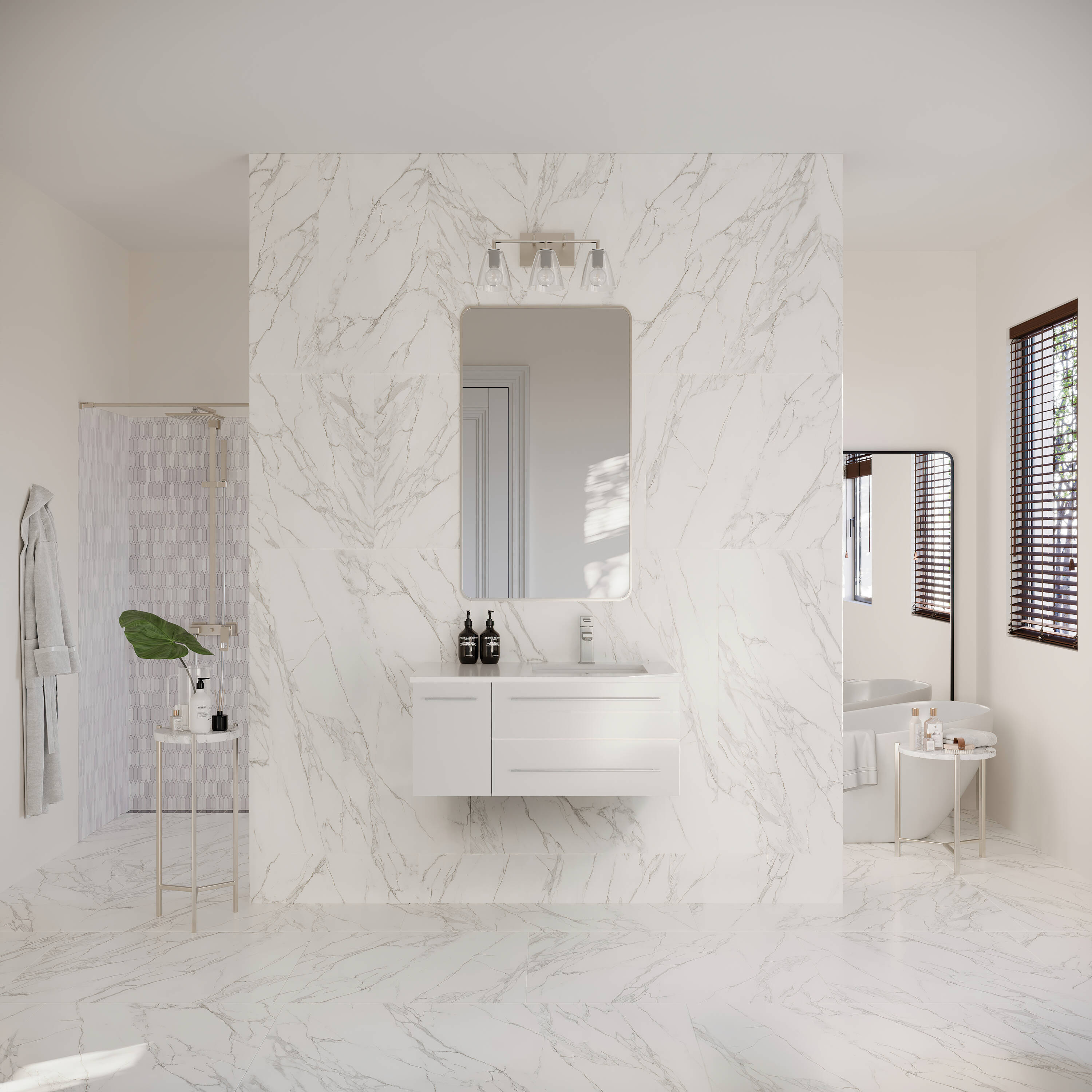 Fresca FCB6136WH-UNS-R-CWHU Bath-Vanity-Combo - View #5