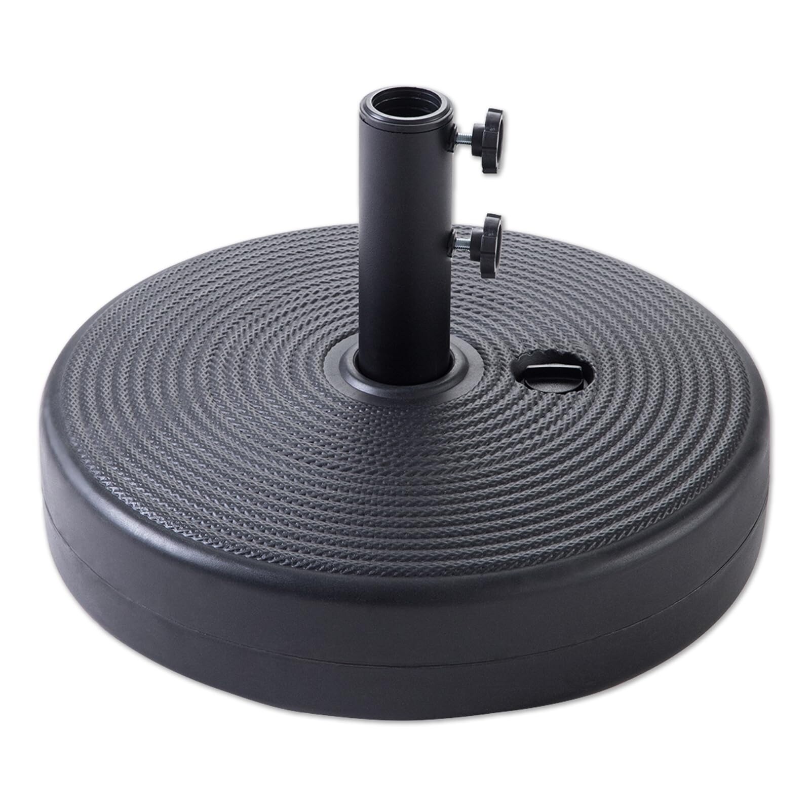 Adrinfly -  60 lb Heavy Duty Round Umbrella Base HDPE Plastic Water Sand Fillable Stand Adjustabl...