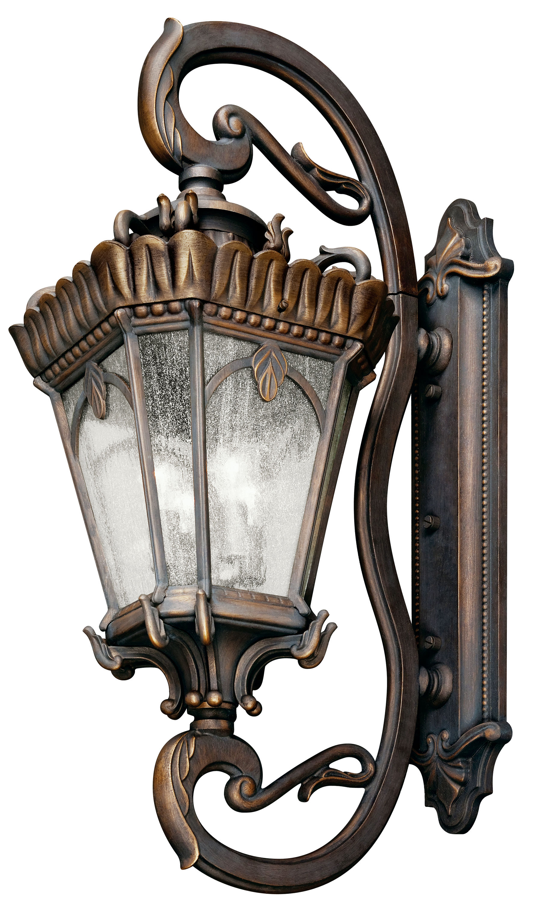 Kichler 9360LD Tournai 4 -Light 46-in H Brown Hardwired Outdoor Wall Light