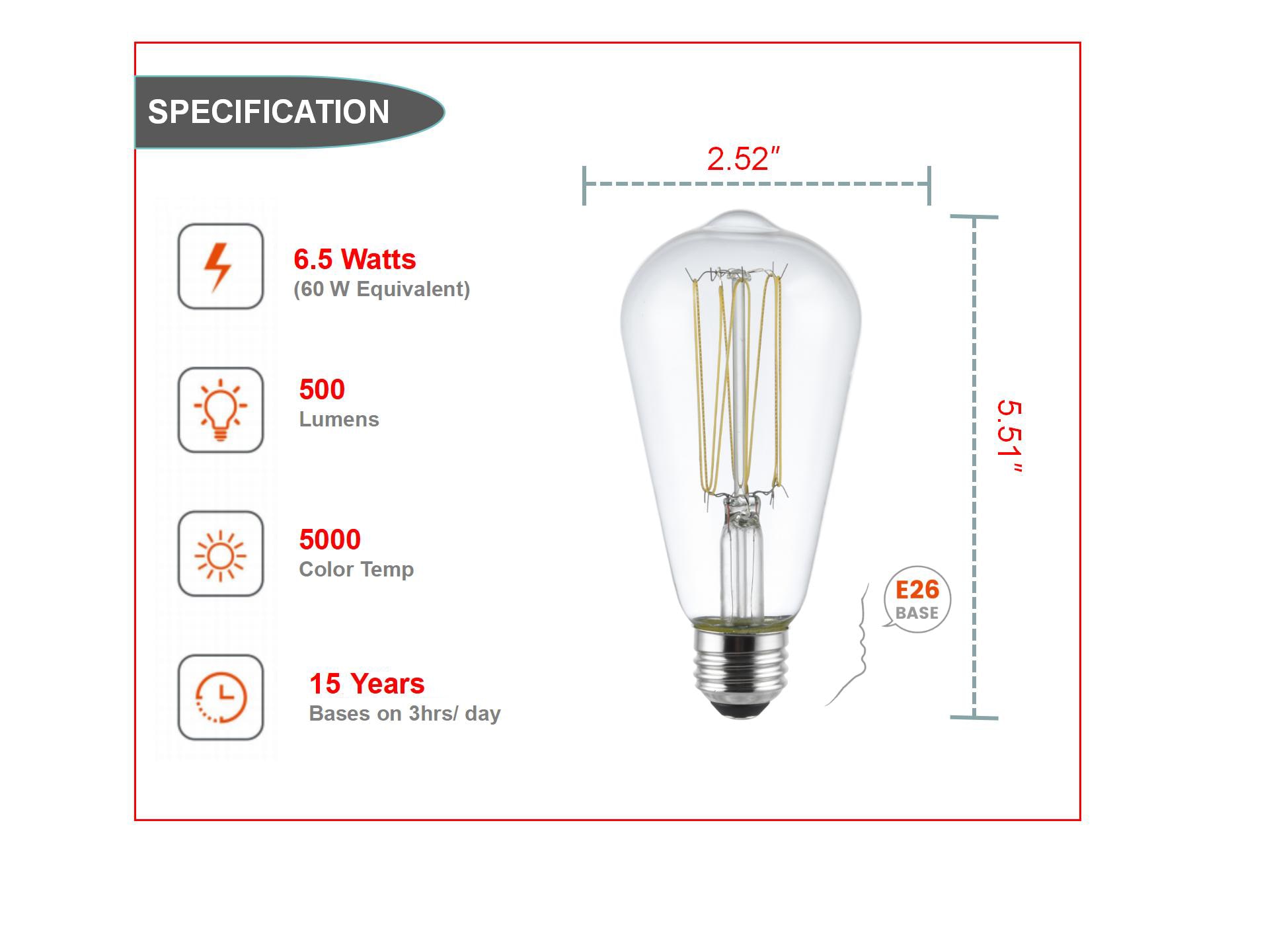 Utilitech 5ST19DG6.5WRNMCL50K3 Led-Lights - View #4
