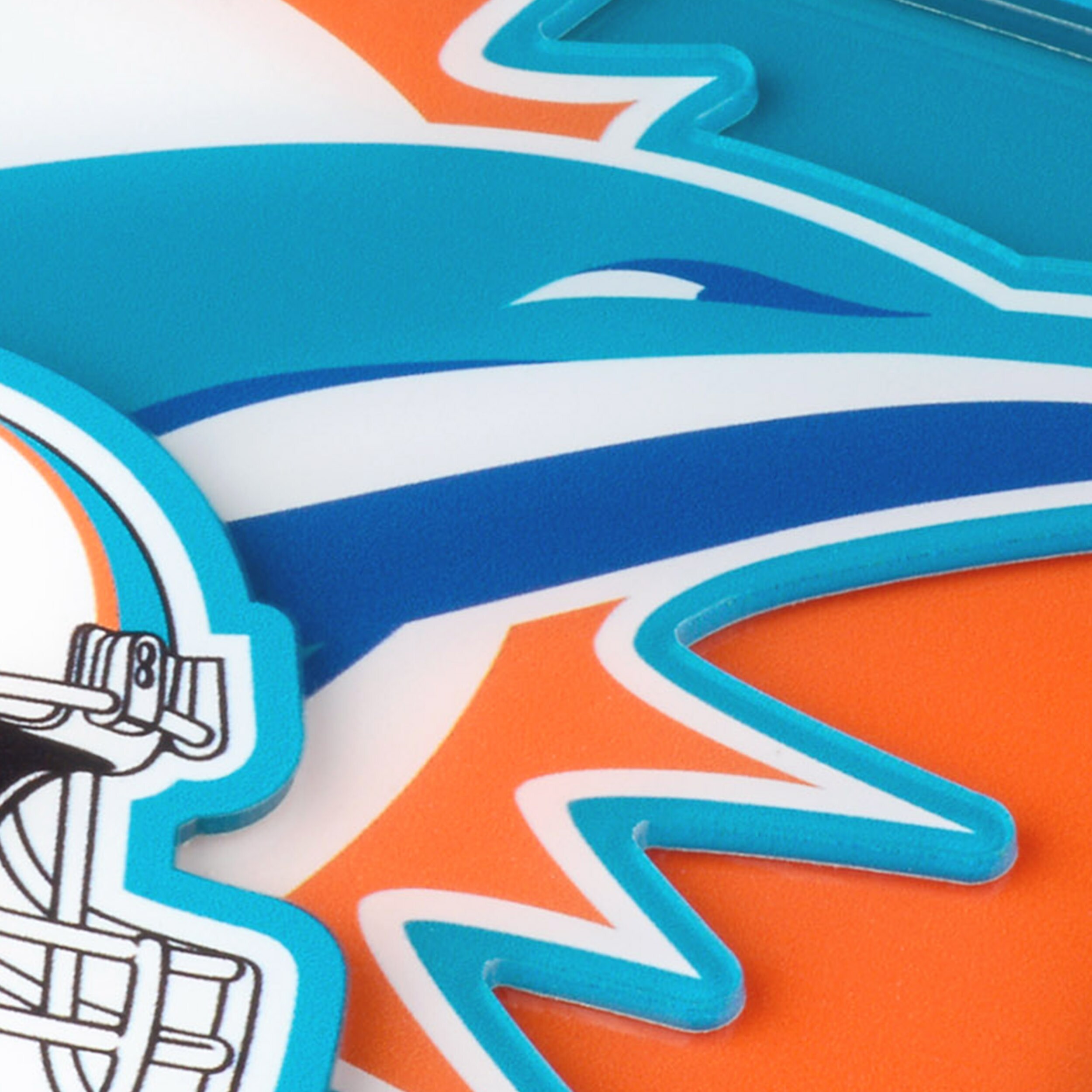 Acrylic Paint Set inspired by the NFL Miami Dolphins Team & Logo Colors