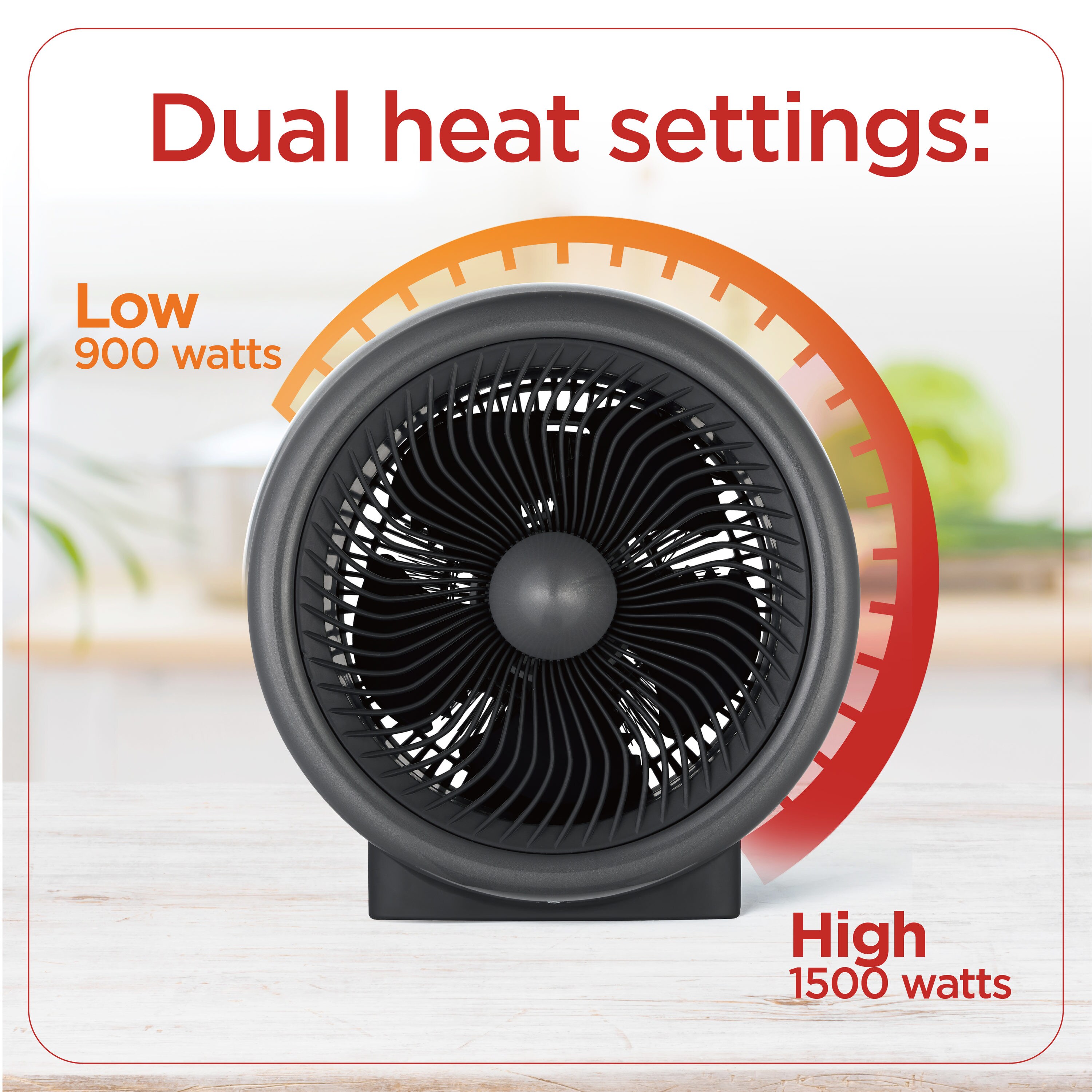 BLACK+DECKER Up to 1500-Watt Fan Compact Personal Indoor Electric Space  Heater in the Electric Space Heaters department at