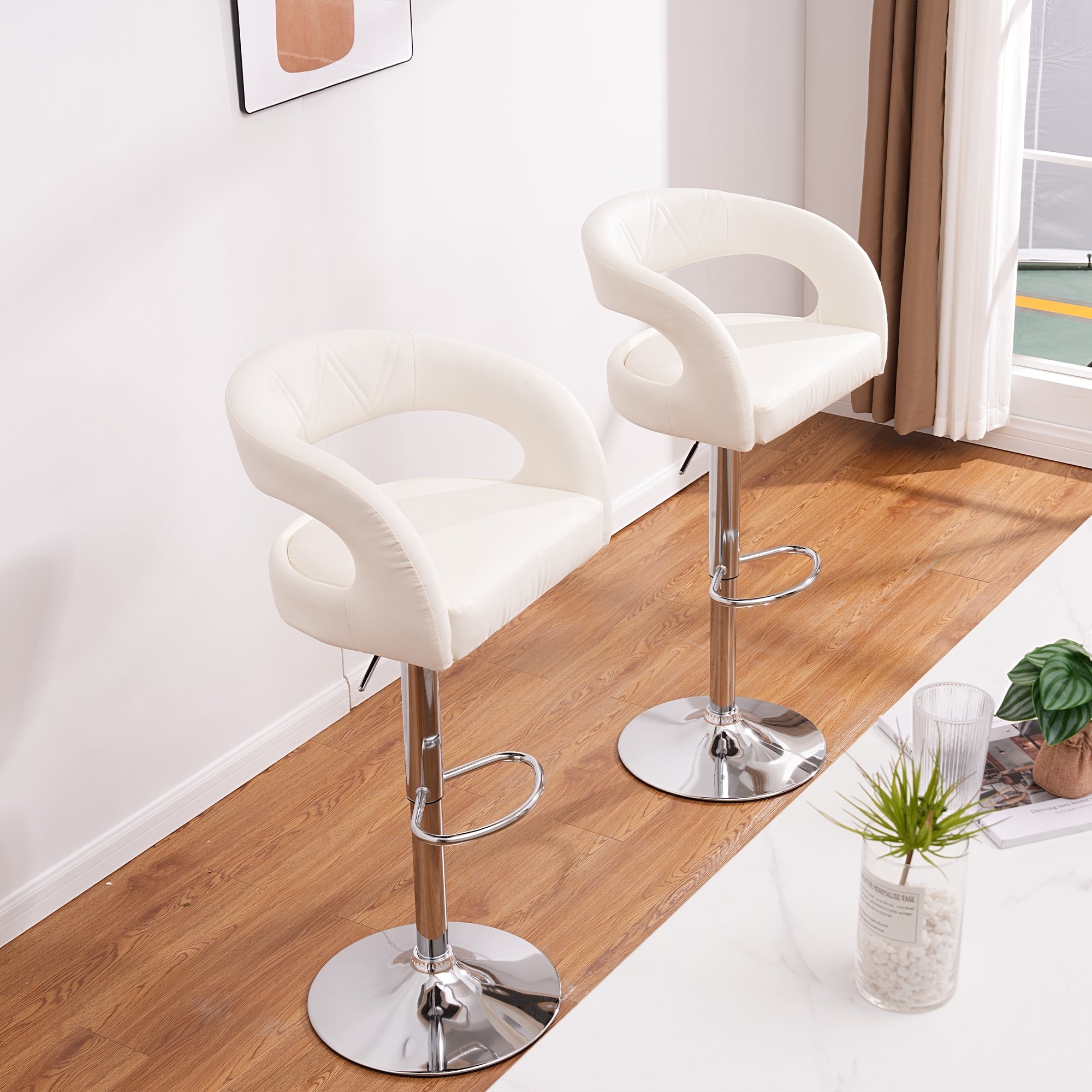 Vecelo LOE-C13-WHT stools - View #2