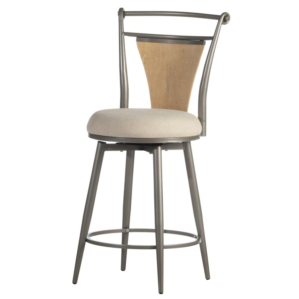 pewter metal bar stools