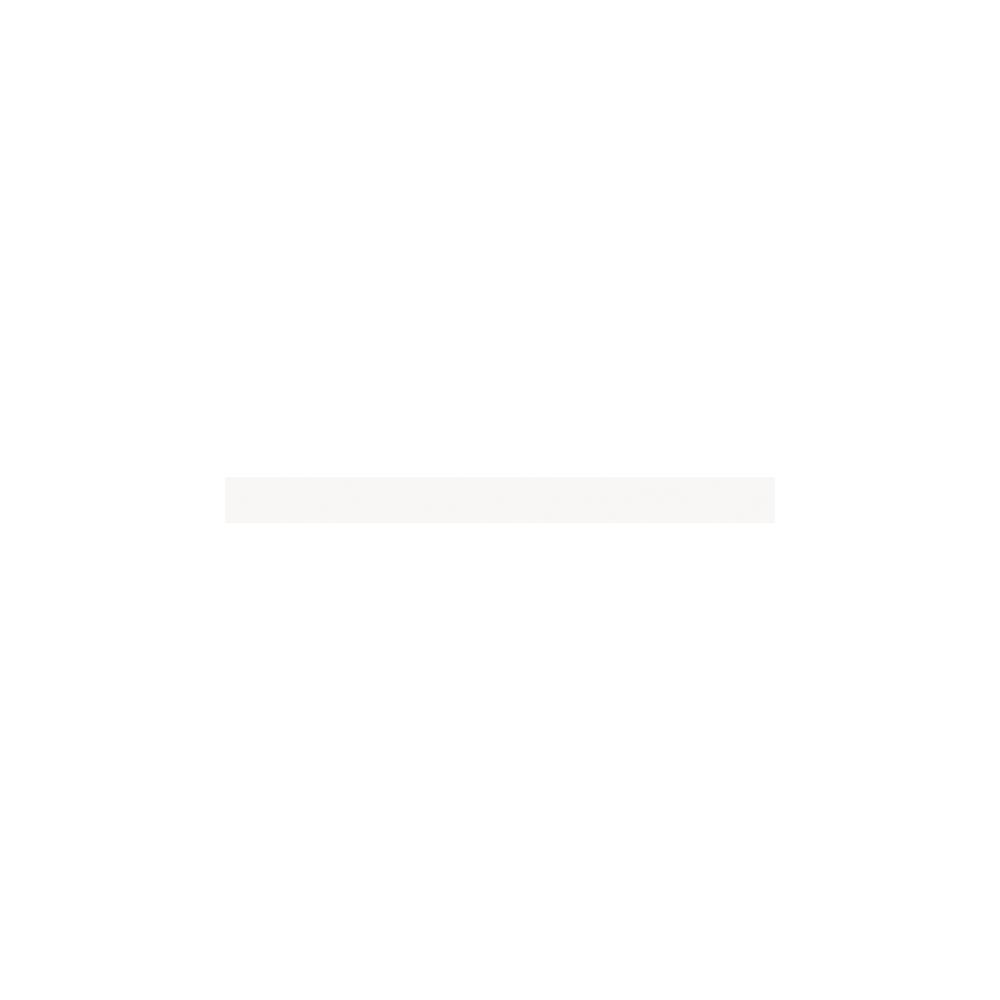 American Olean 0025AC106SP Bright Ice White 3/4-in x 6-in Glazed Ceramic Quarter round Tile ( 0.03-Sq. Feet / Piece )