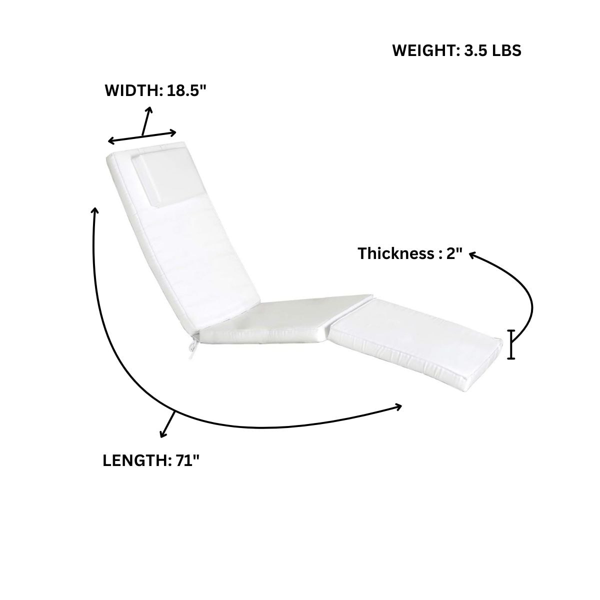 All Things Cedar TC53-W Patio-Furniture-Cushions - View #5