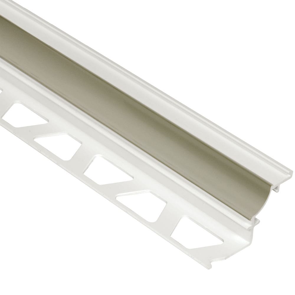 Schluter Systems PHK1S80G Dilex-PHK 0.313-in W x 98.5-in L Grey PVC Cove base Tile Edge Trim
