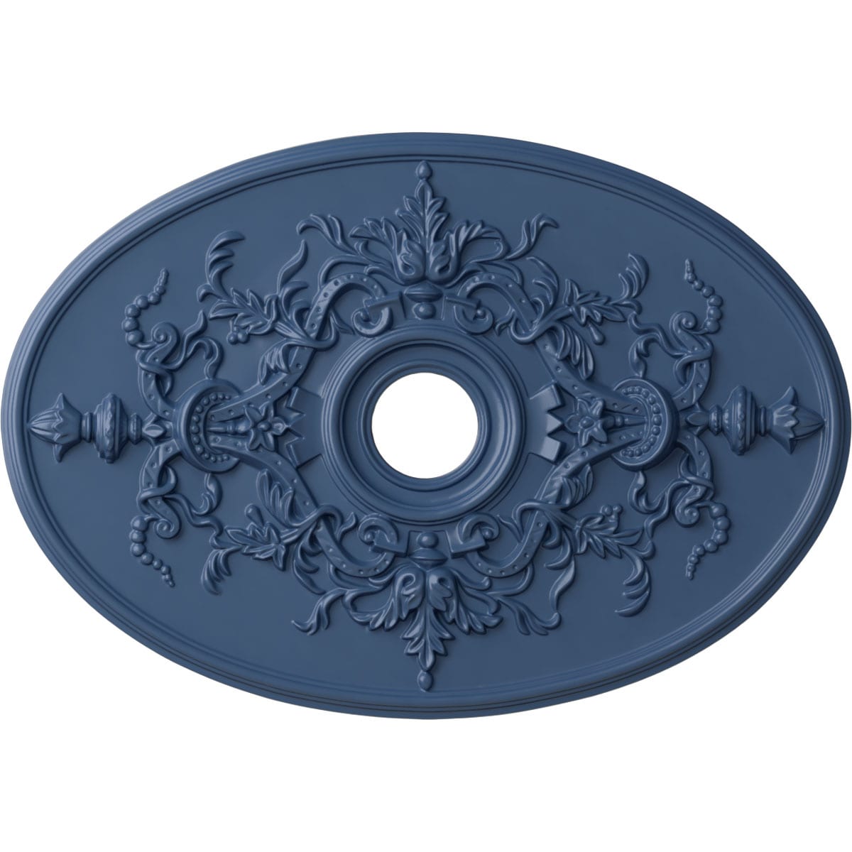 Ekena Millwork CM21X30ALAMF Alexa 21.25-in W x 30.75-in L Painted Americana Polyurethane Whole Ceiling Medallion