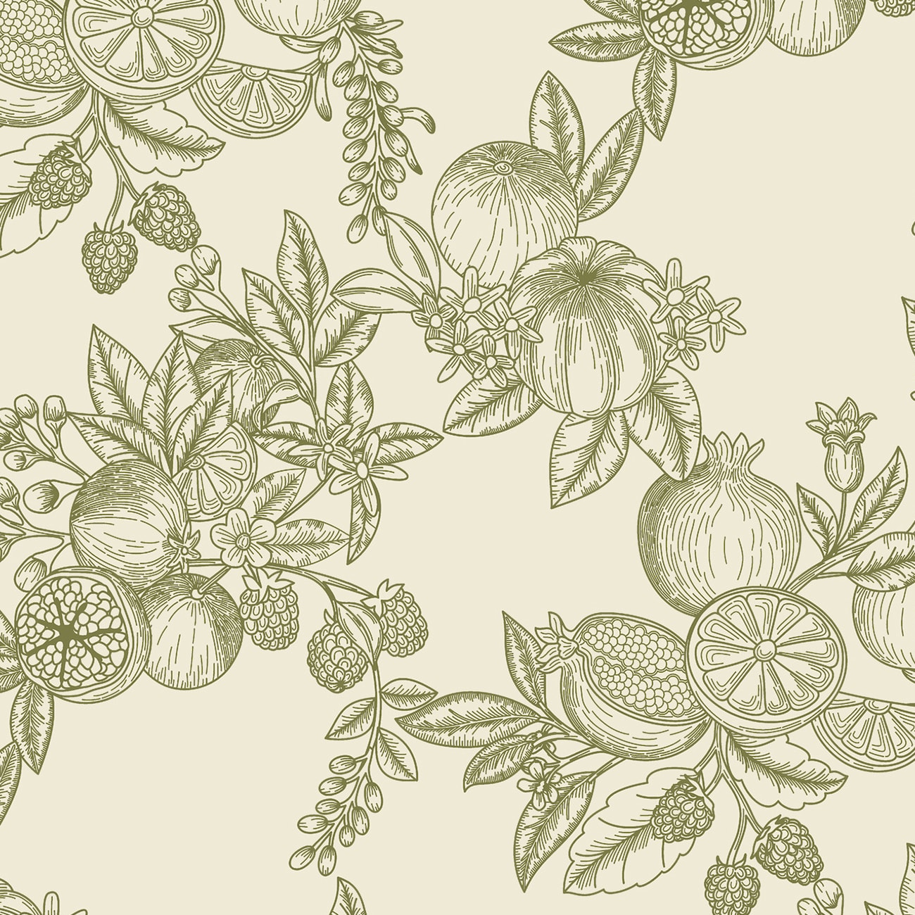 A-Street Prints - CLJ x A Street Prints 56.4-sq ft Green Non-woven Novelty Unpasted Wallpaper