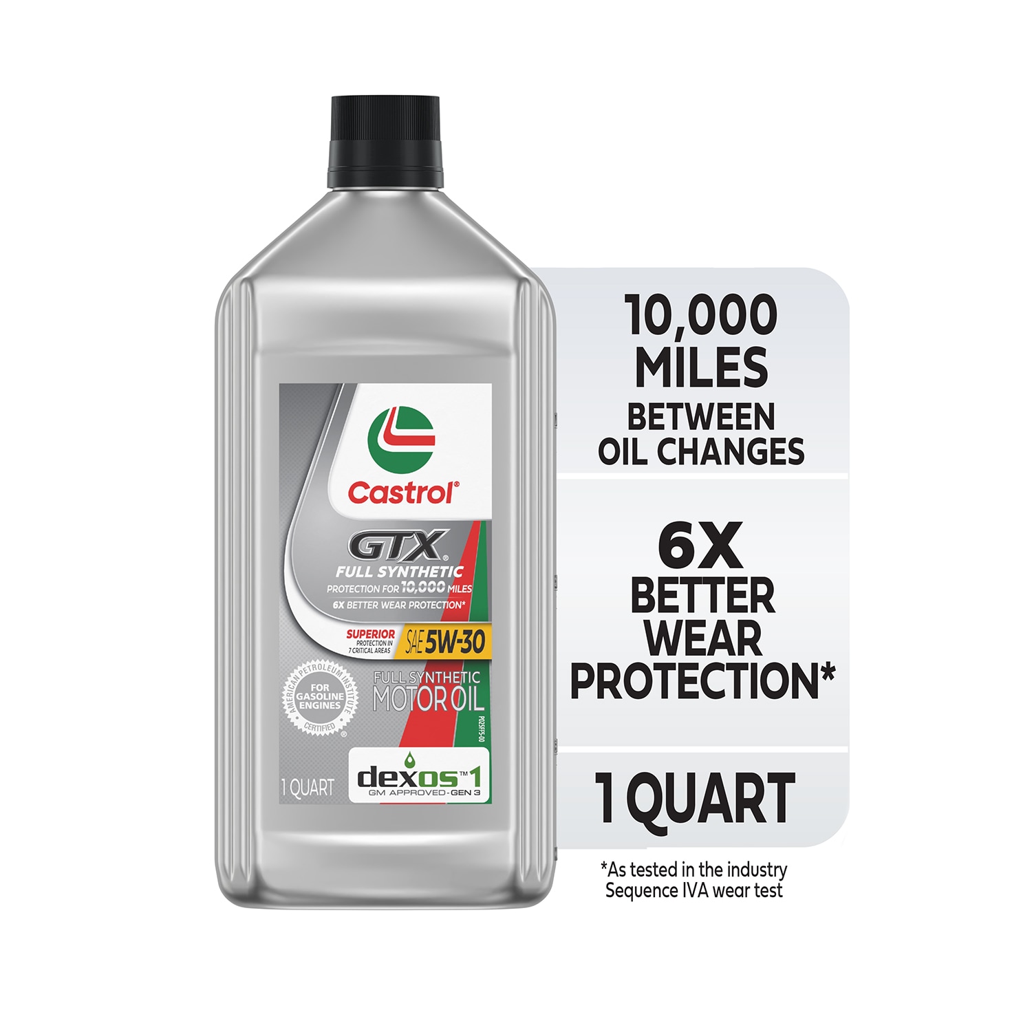 CASTROL 15E6E2 1-Quart 5W-30 Full Synthetic Motor Oil
