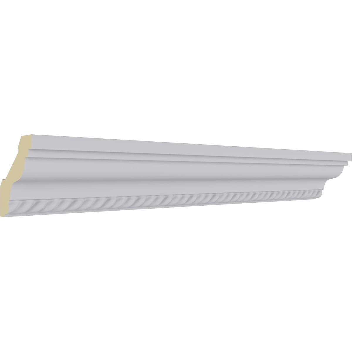 Primed White Urethane Leandros Crown Moulding 94.5"