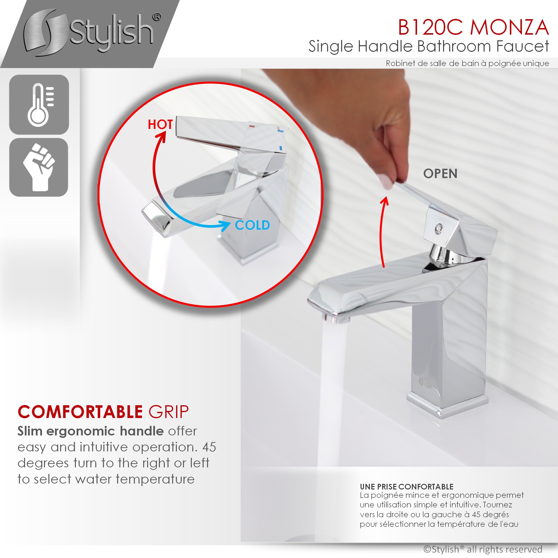 Stylish B-120C Lavatory-Faucets - View #5