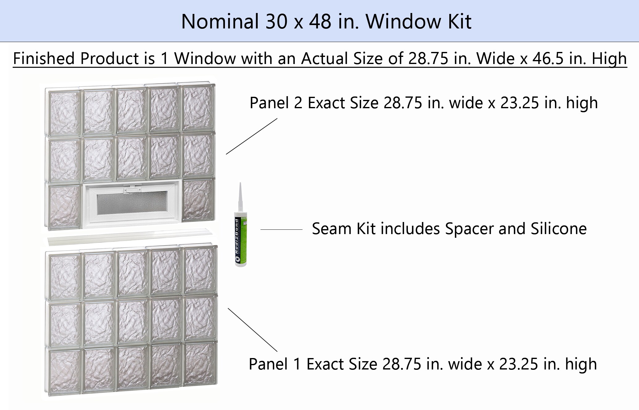 REDI2SET V3048IS Glass-Block-Windows - View #2
