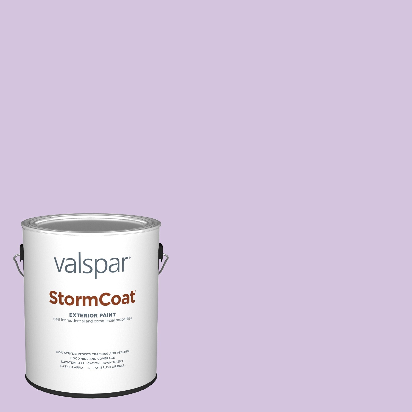 Valspar 1001-4B-146990 Storm Coat Satin Playful Petal 1001-4B Latex Exterior ( 1-gallon )