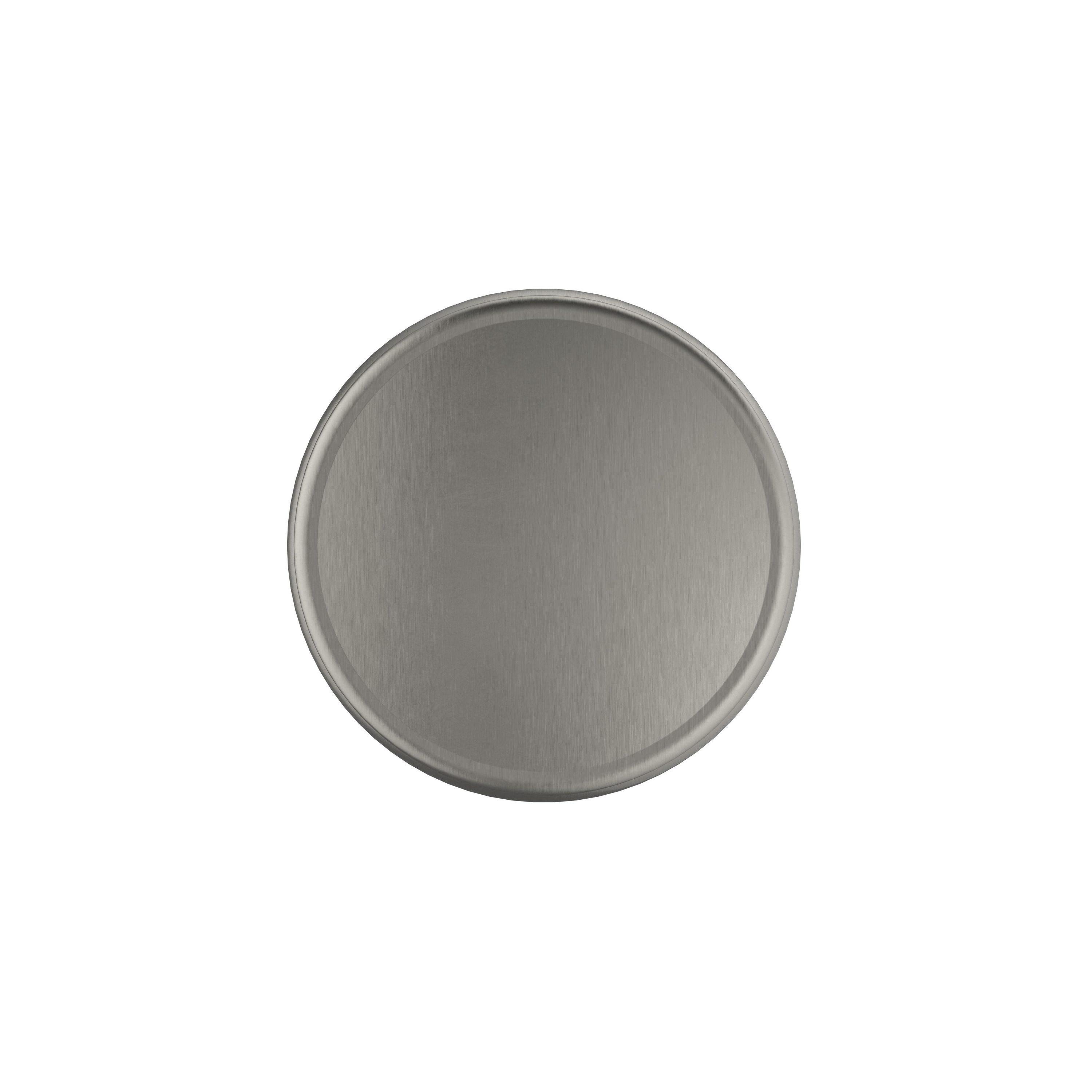 Satin Nickel Round Traditional Cabinet Knob with Mounting Hardware