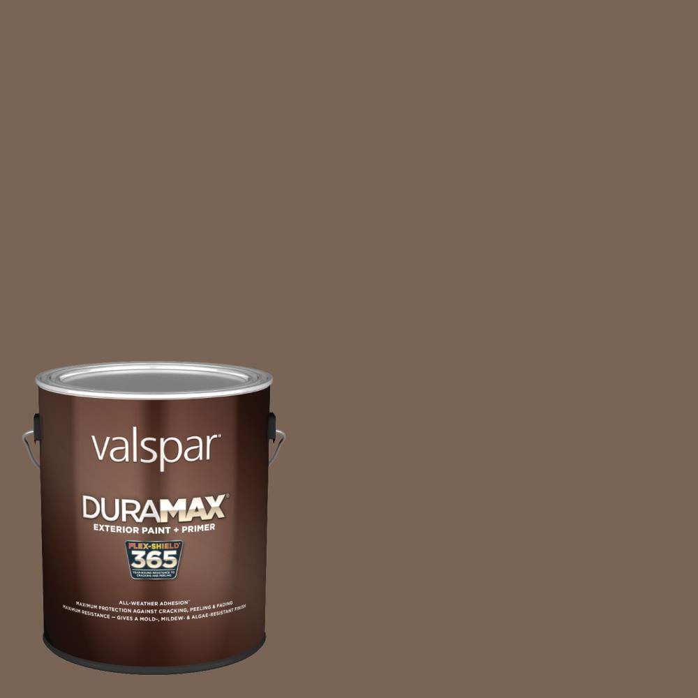 Valspar Duramax Semi-gloss Cobble Brown Hgsw3082 Latex Exterior Paint +  Primer (1-Gallon) at 