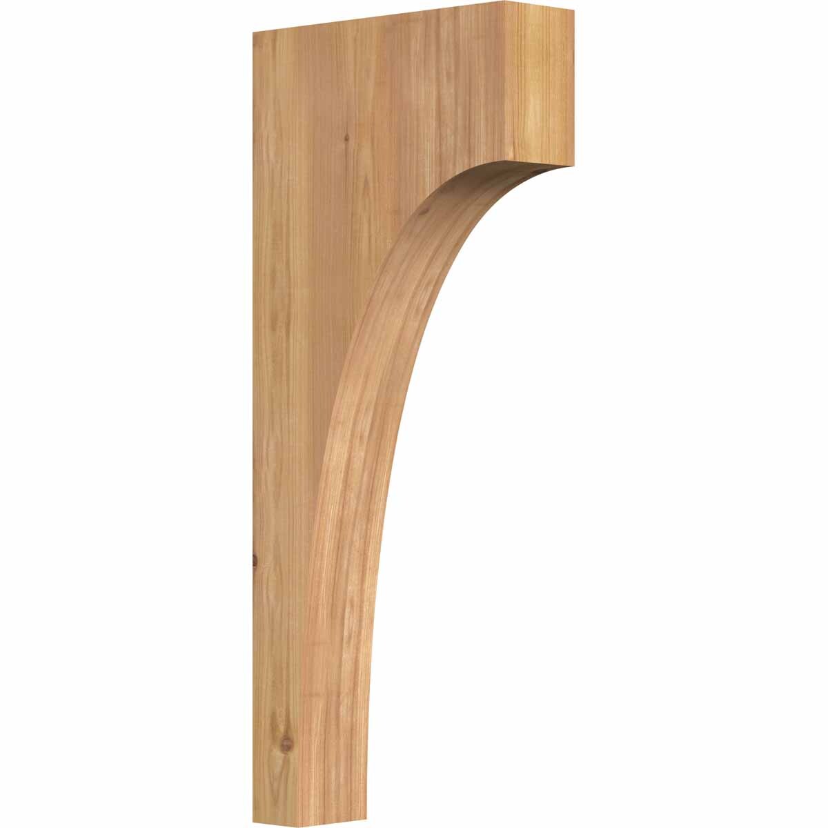 Ekena Millwork COR04X12X28HUN00SWR 3-1/2-in x 12-in x 28-in Huntington Unfinished Western red cedar Wood Paintable/Stainable Corbel