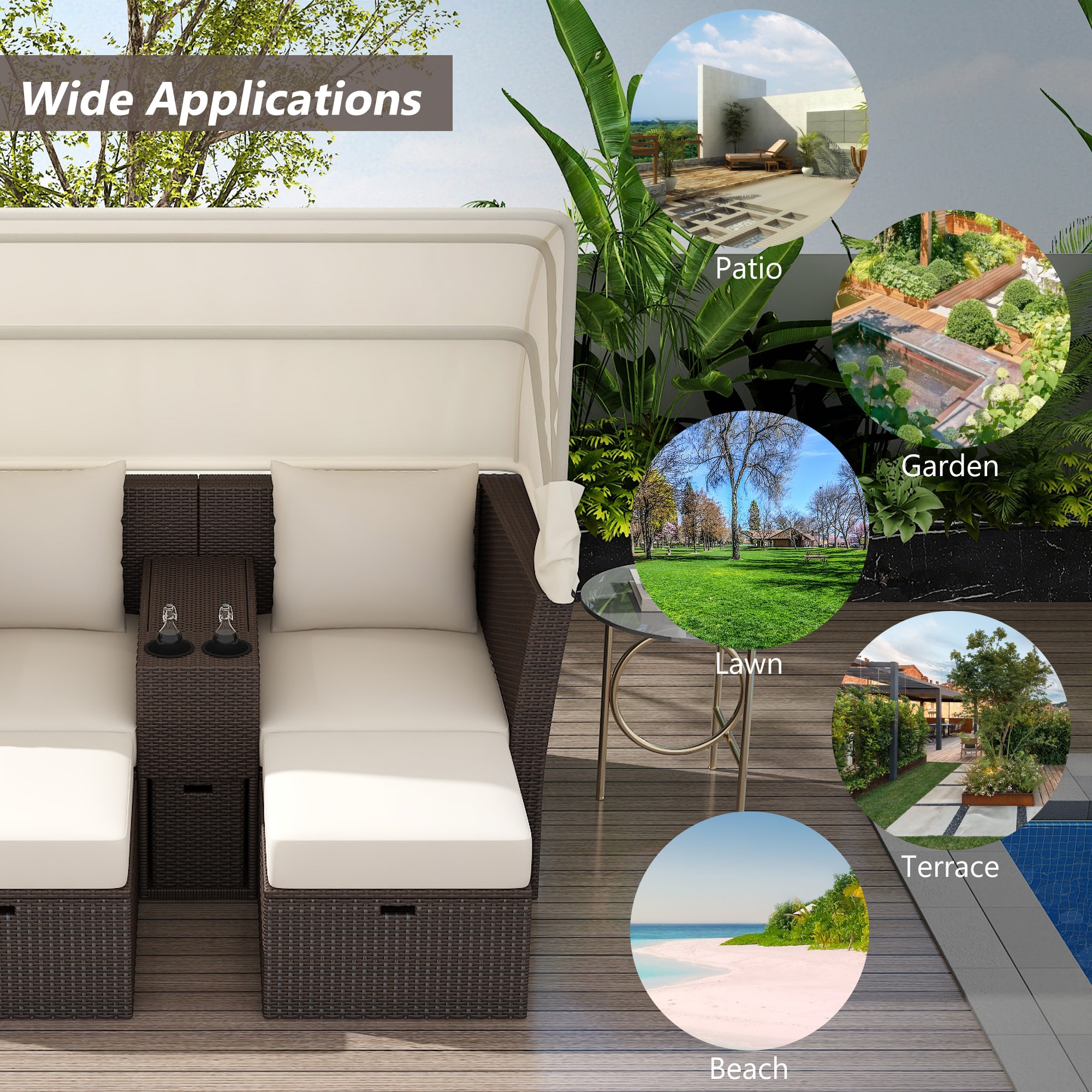 Forclover R4FW-009BE Patio-Conversation-Sets - View #7
