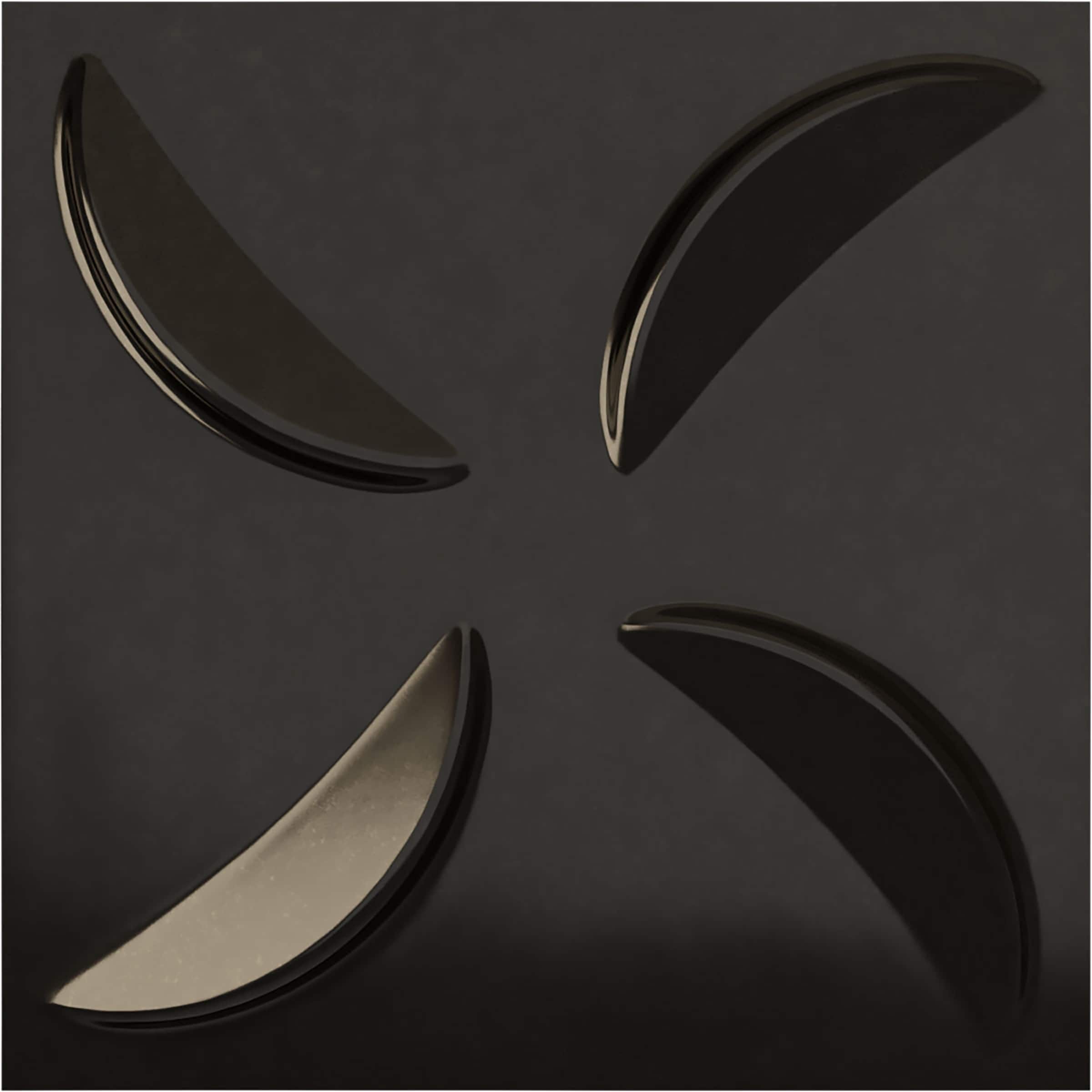 Ekena Millwork WP20X20PIECA 19-5/8-in x 19-5/8-in Embossed Paintable/Stainable Black PVC Wall Panel (
