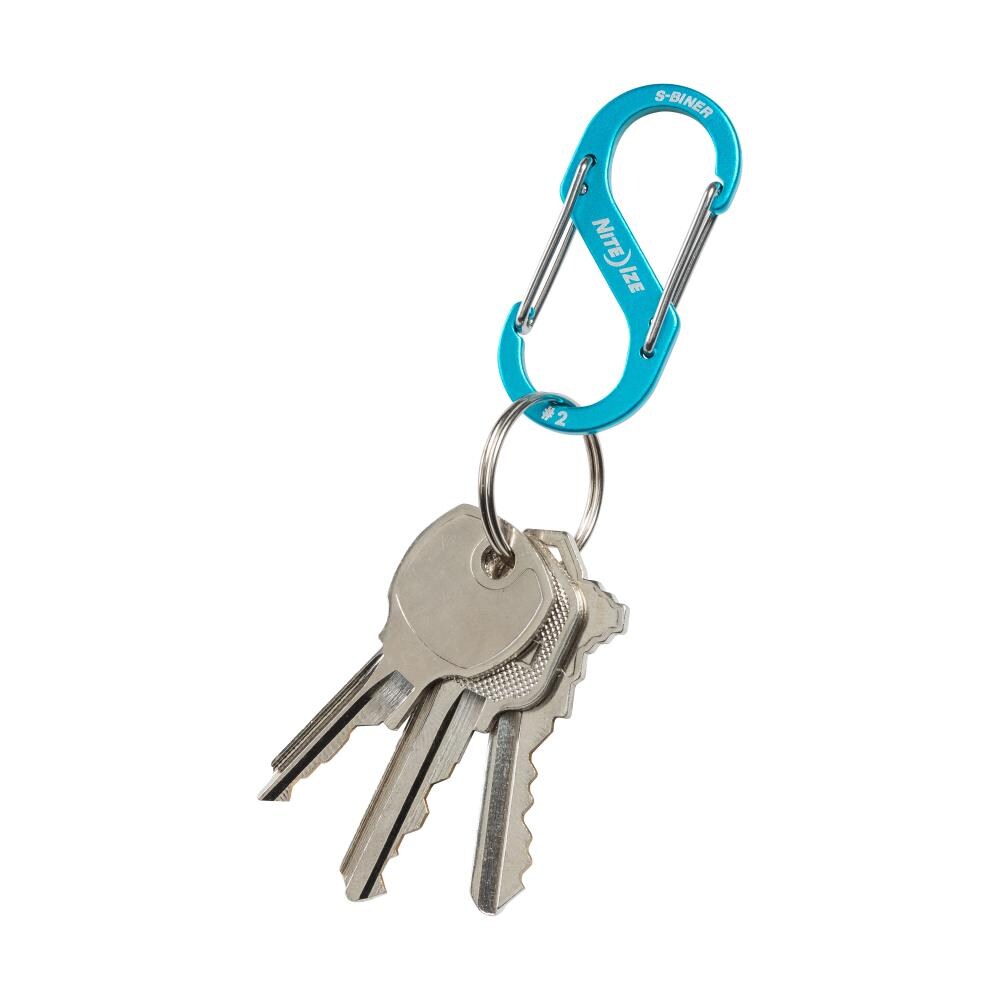 Keychain with double carabiner hook