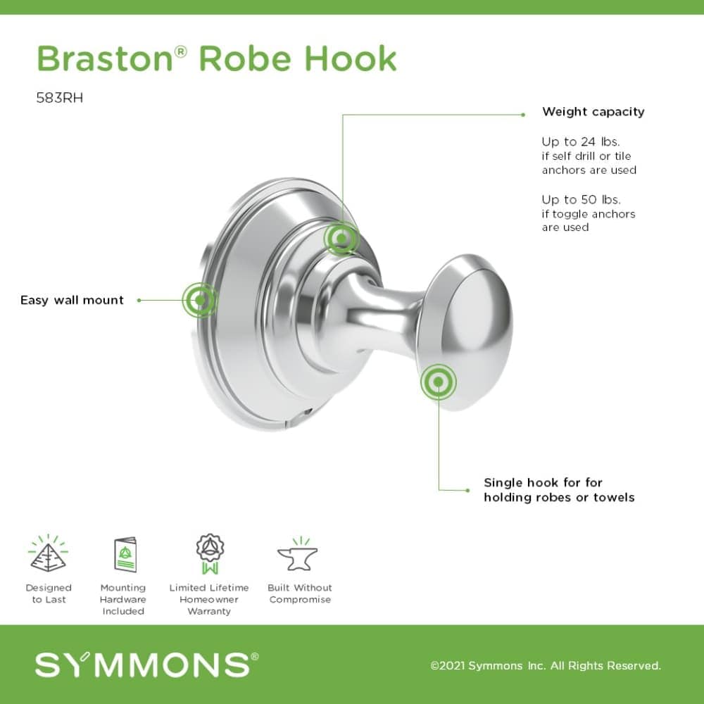 Symmons 583RHBBZ Robe-Hooks - View #2
