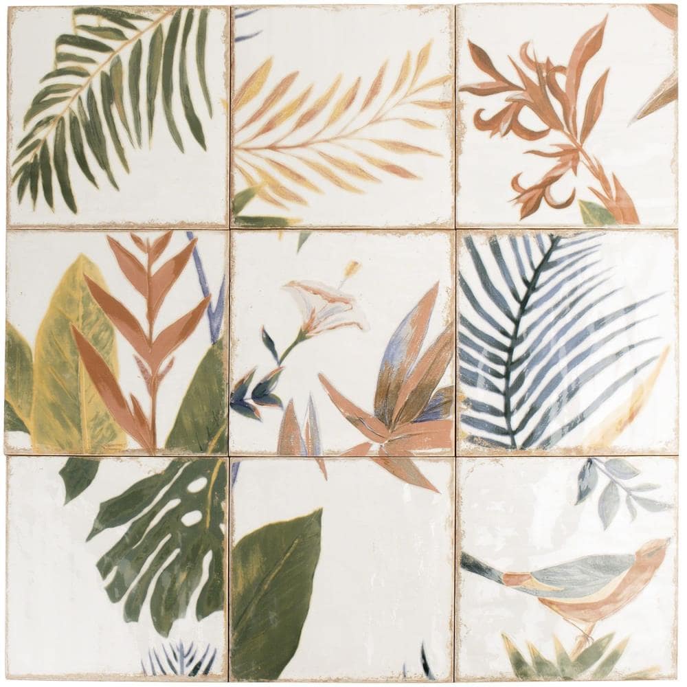 Artmore Tile EXT3RD100109 Haven Design 8-in x 8-in Polished Ceramic Stone look Standard Wall Tile ( 10.76-sq ft Carton )