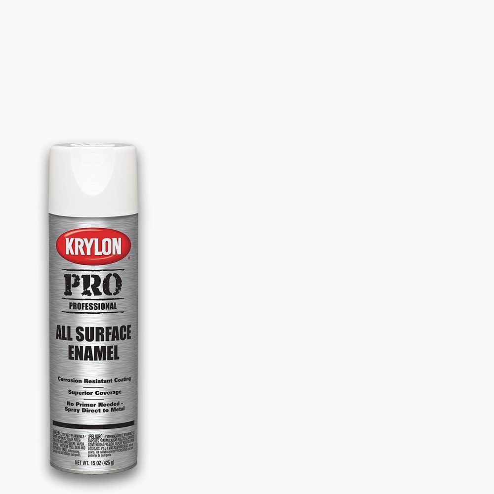 Krylon K01501 12 oz Aerosol Can Water Based Acrylic Lacquer Spray Paint,  Gloss White