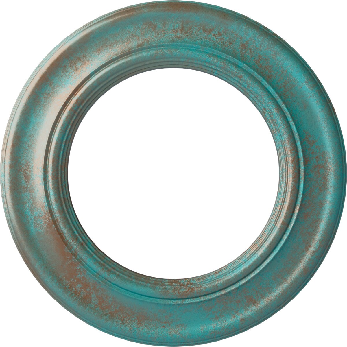 Ekena Millwork CM20HOCGS Holmdel 20.875-in W x 20.875-in L Painted Copper Green Patina Polyurethane Whole Ceiling Medallion