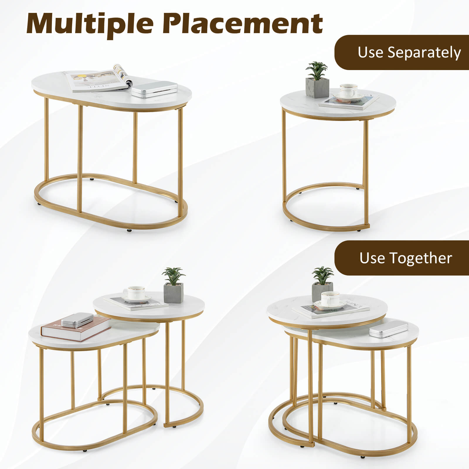 Slickblue D-CO-HW18301VJ End-Tables - View #4