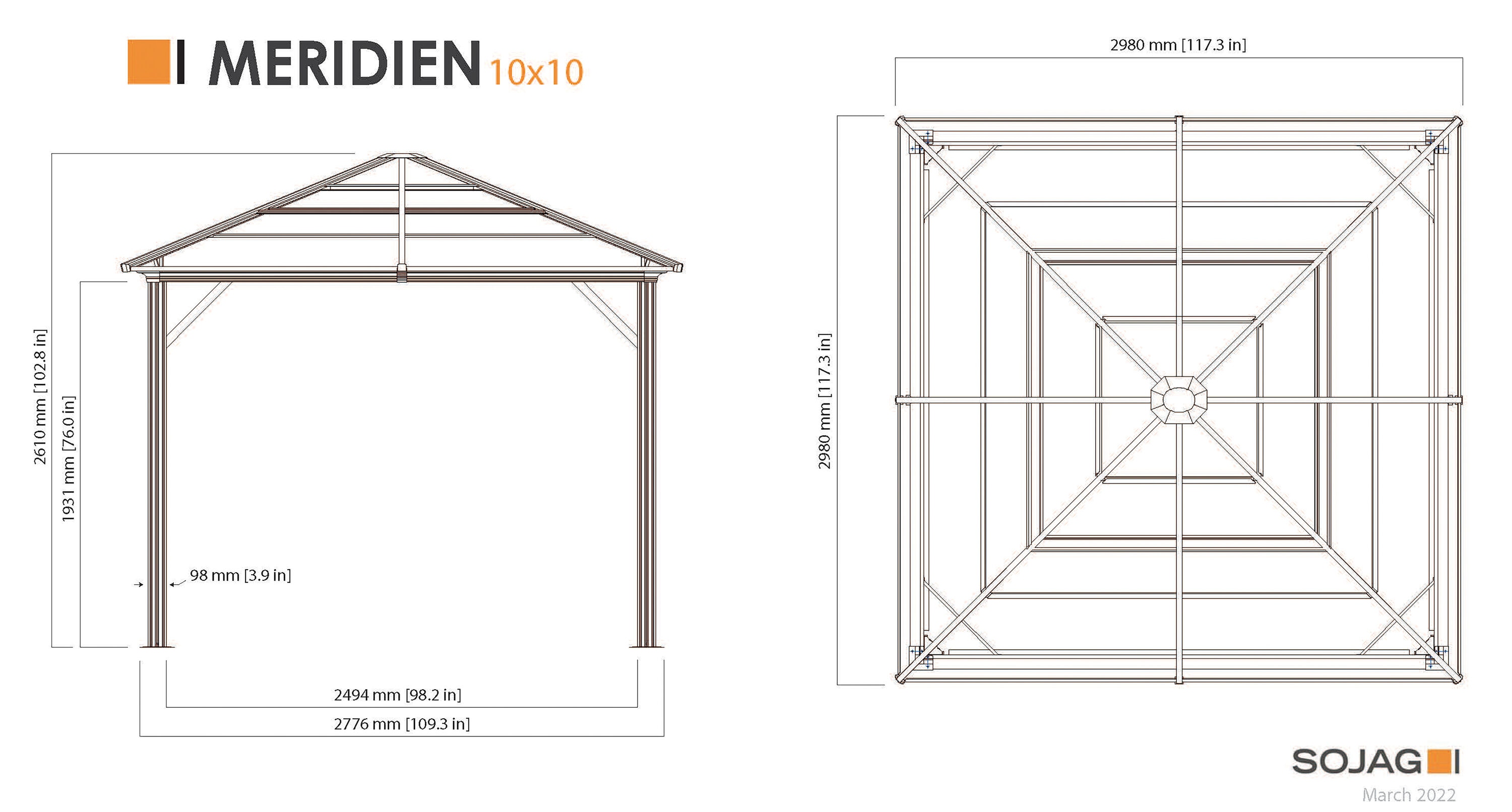 Sojag 500-9168389 Wood-Resin-Gazebos - View #12